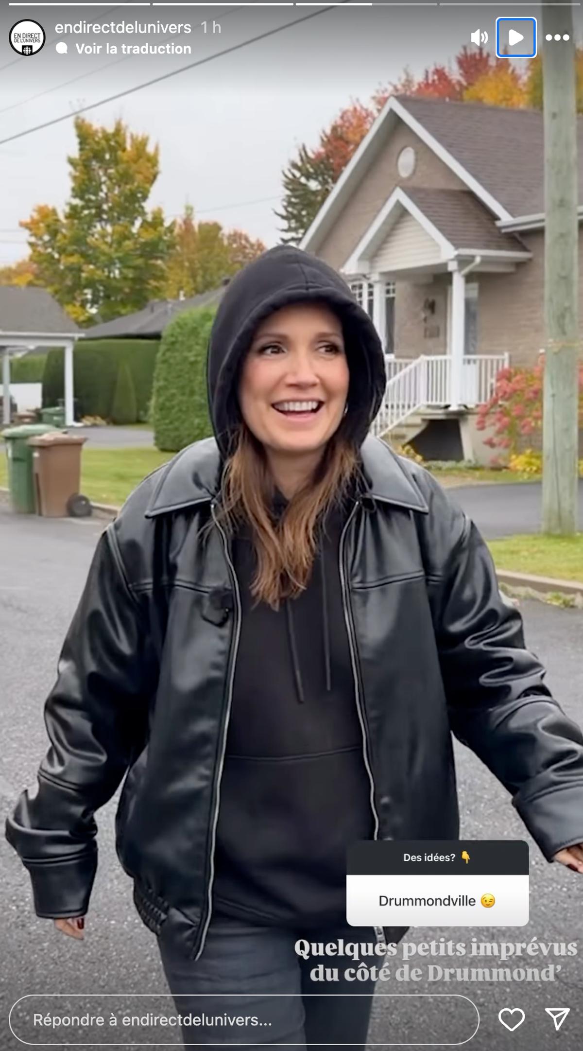 France Beaudoin à Drummondville pour le premier kidnapping du 400e d'En direct de l'Univers