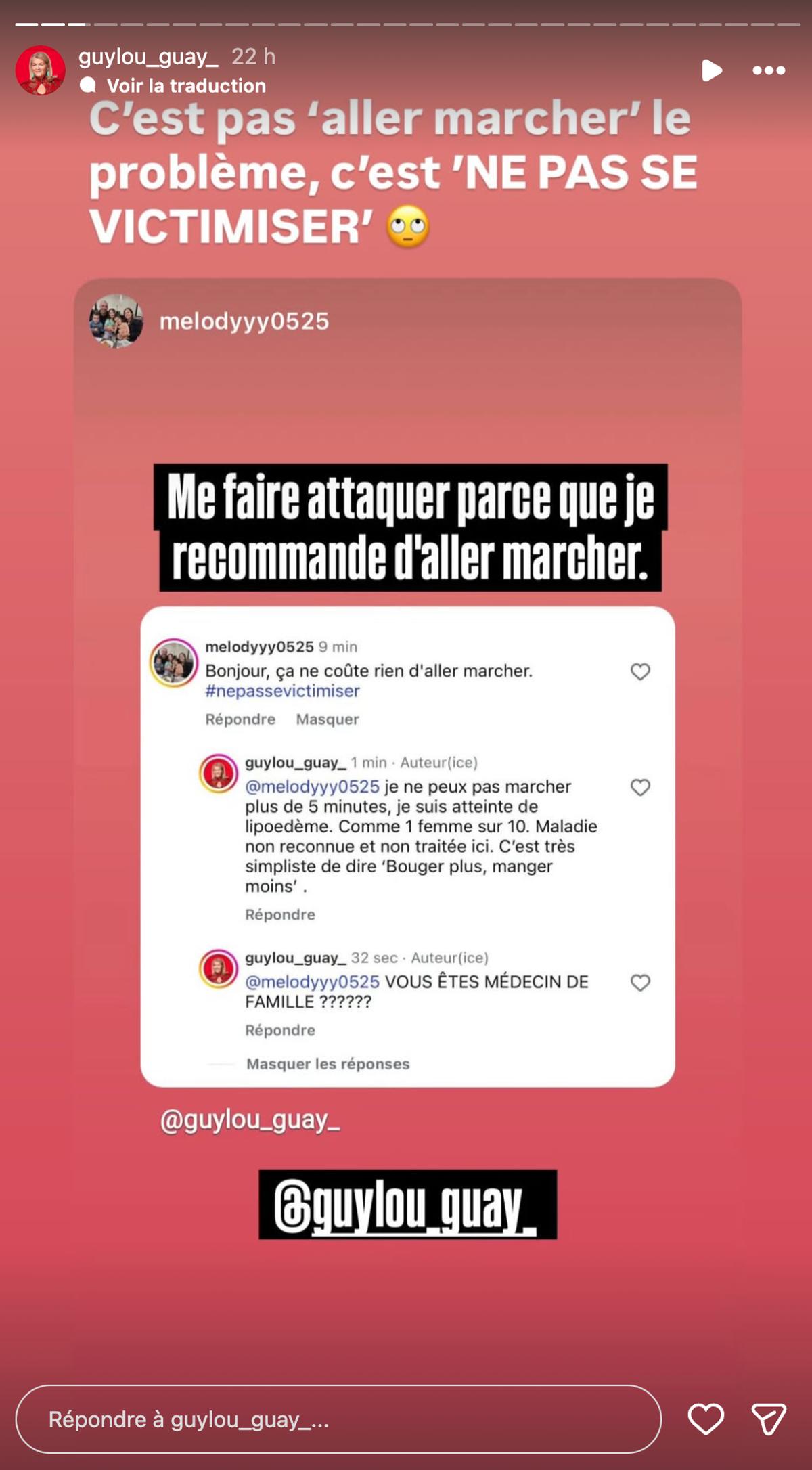 Guylaine Guay expose une médecin de famille