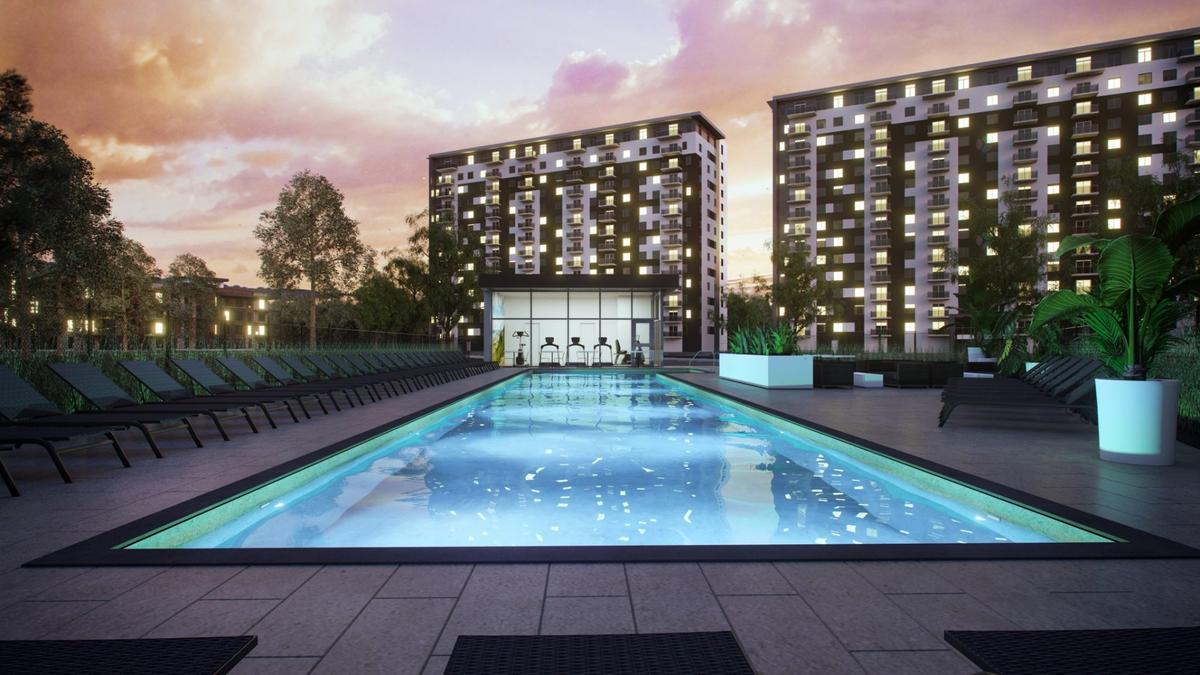 Piscine extérieure chauffée