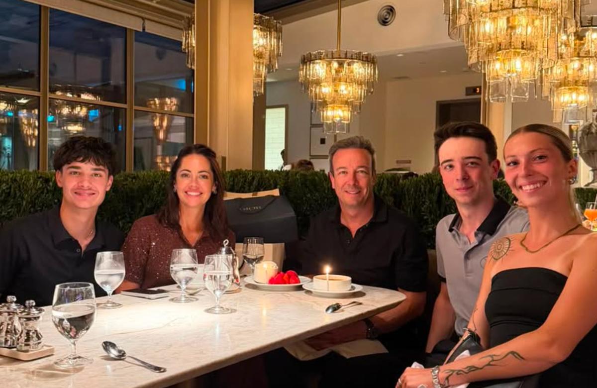Luc Poirier et sa famille