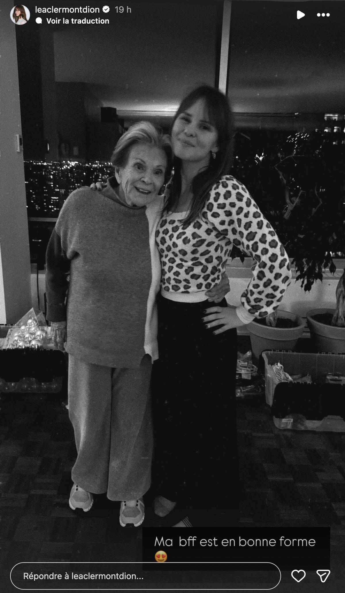 Léa Clermont-Dion avec Janette Bertrand