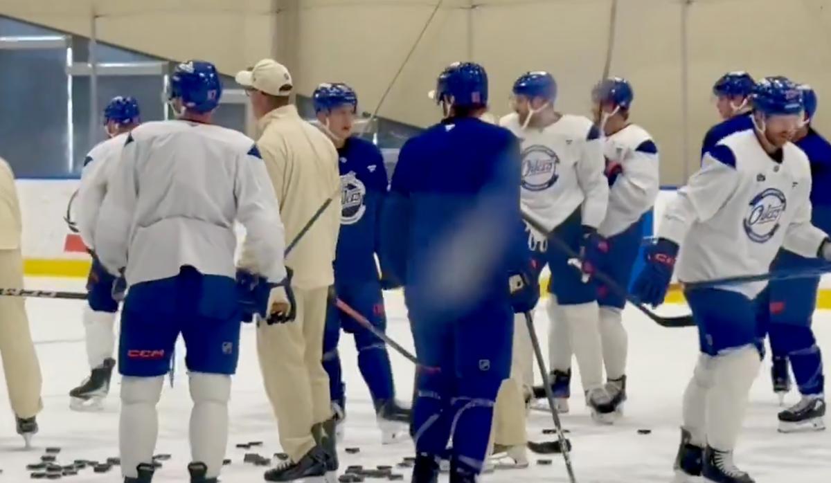 Oilers' practice
