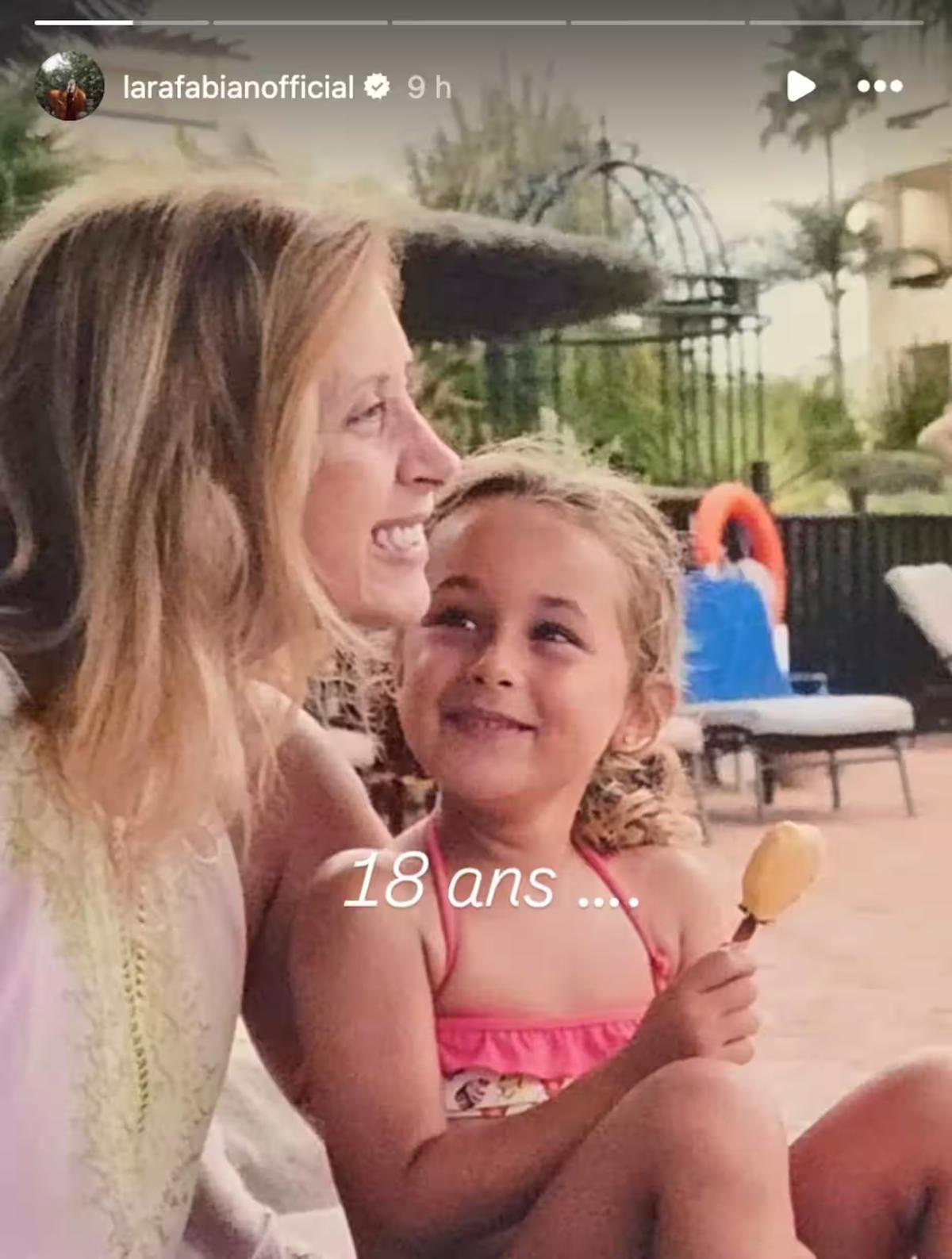 Lara Fabian et sa fille