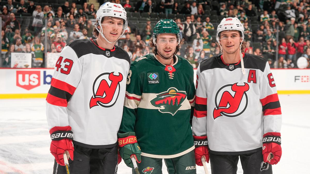 Luke, Quinn and Jack Hughes