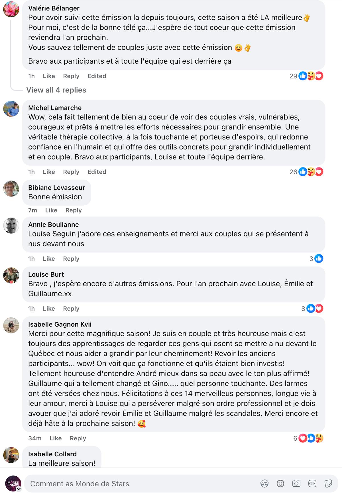 Les téléspectateurs réagissent en grand nombre à la fin de Si on s'aimait encore