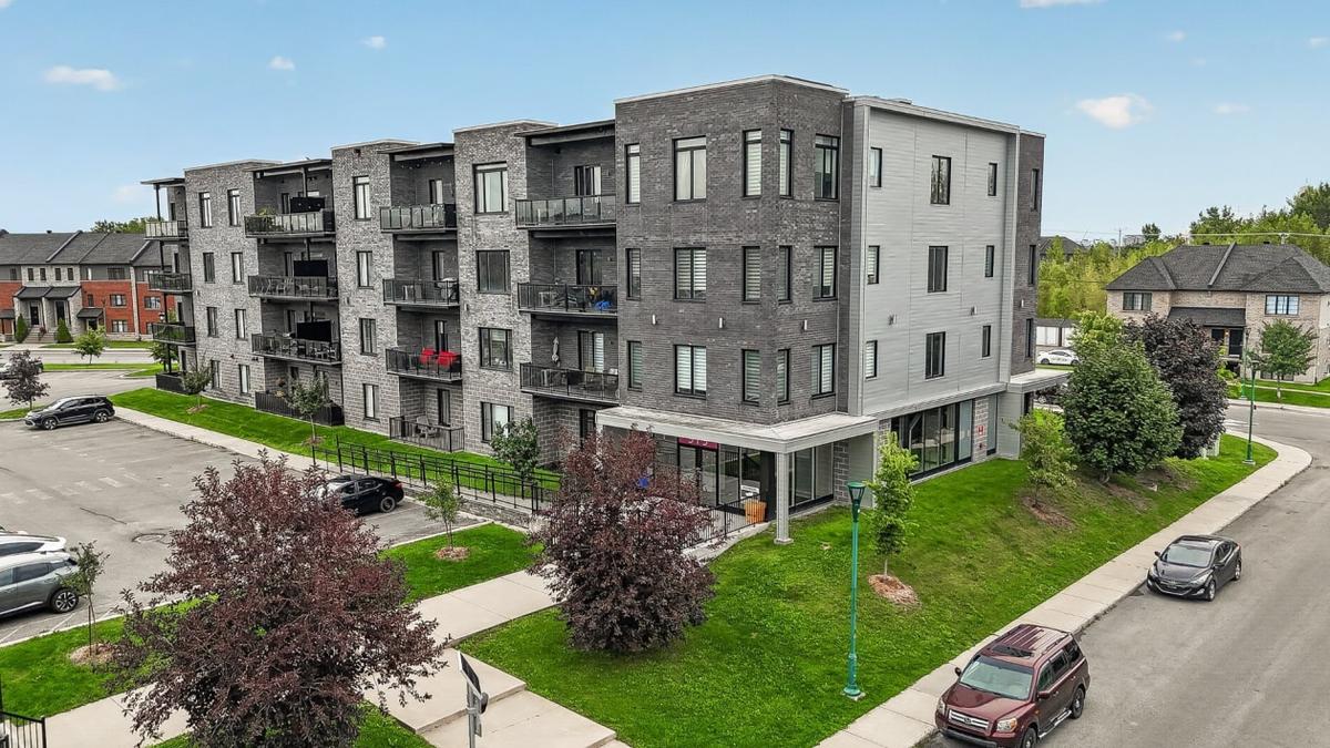 Vue aérienne de l'immeuble et de son environnement
