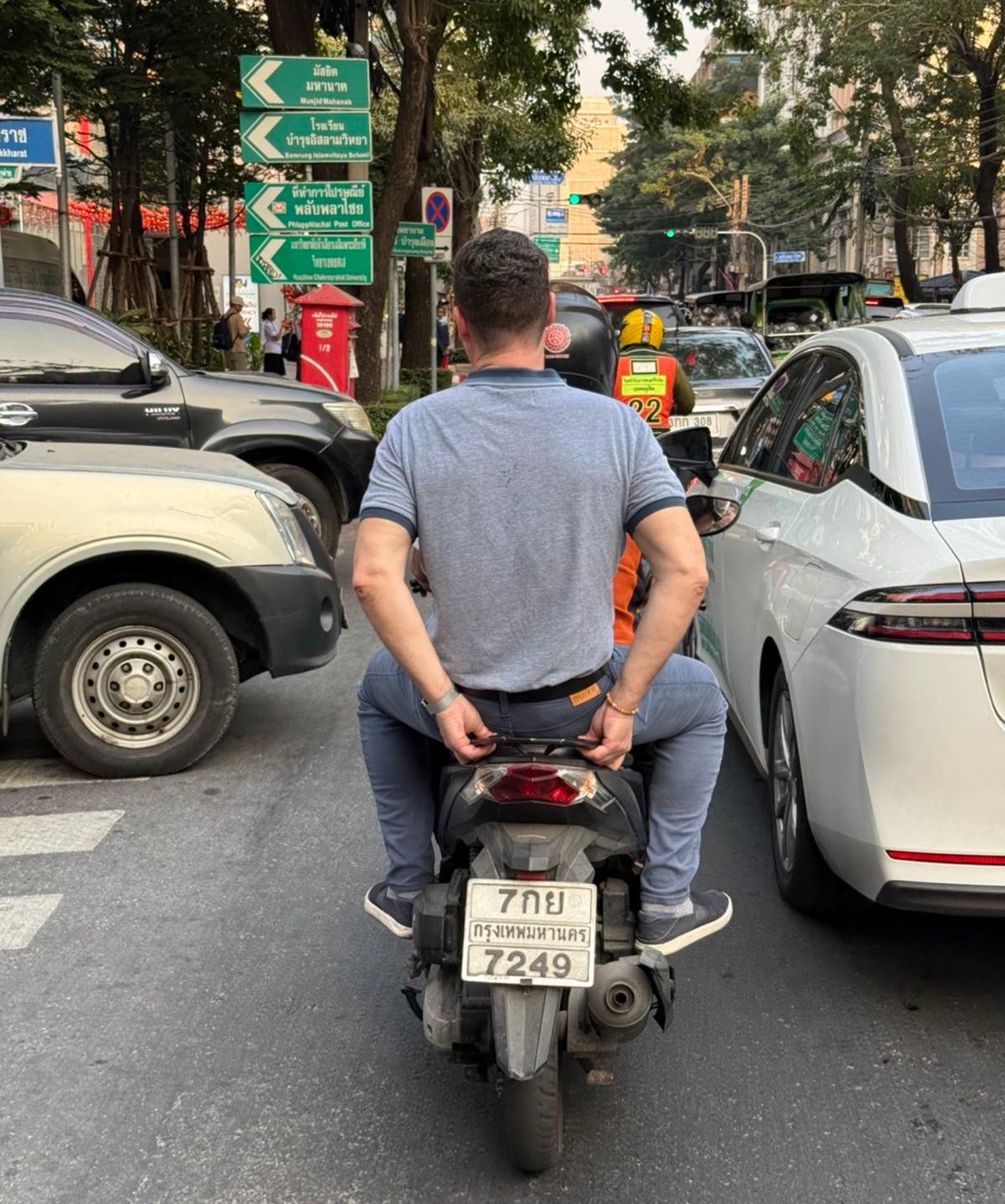 Dany Turcotte en scooter
