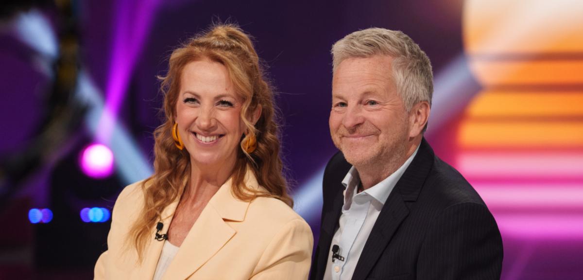 Mélanie Maynard et André Robitaille à Les enfants de la télé