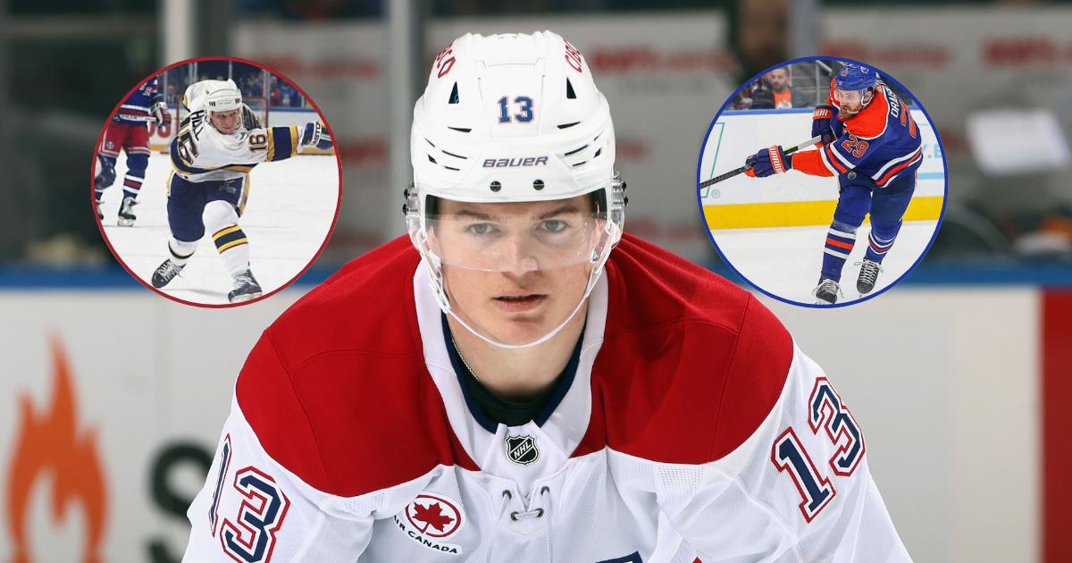 Cole Caufield, Brett Hull et Leon Draisaitl