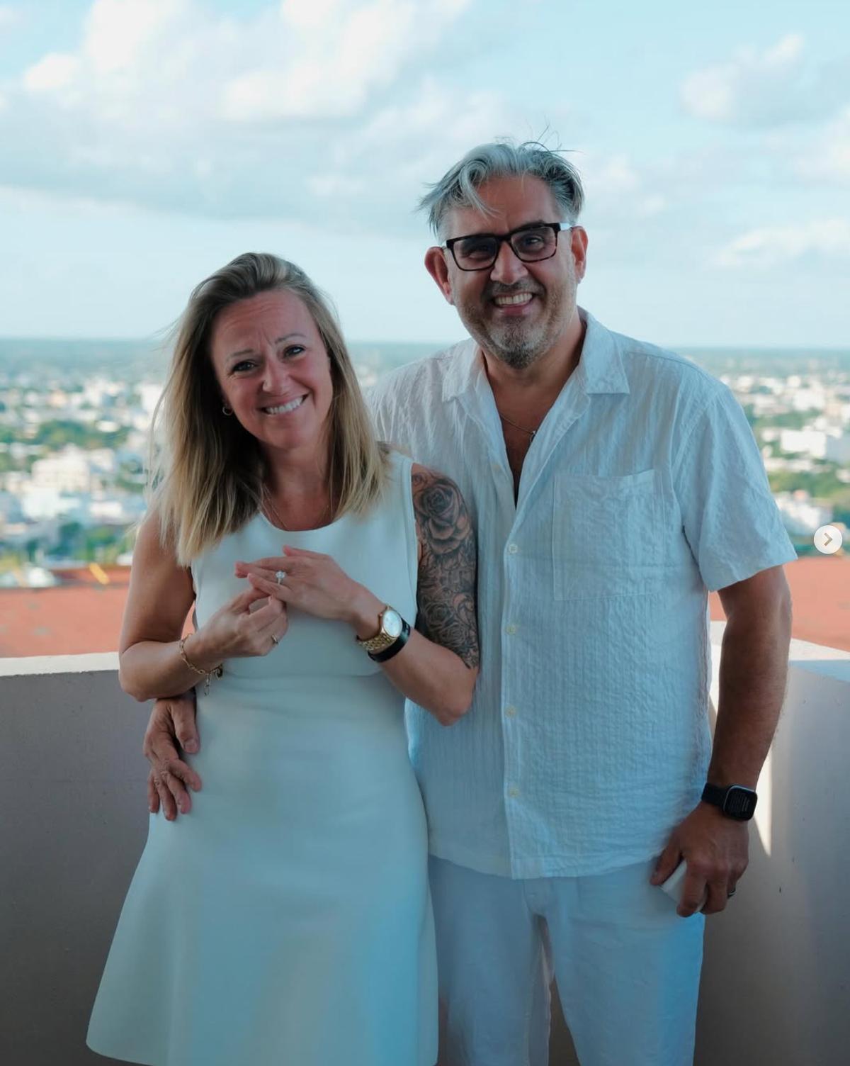 Marc Hervieux et sa conjointe