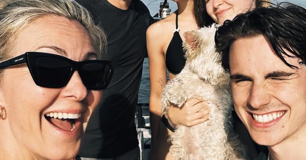 Véronique Cloutier et son fils Justin Morissette