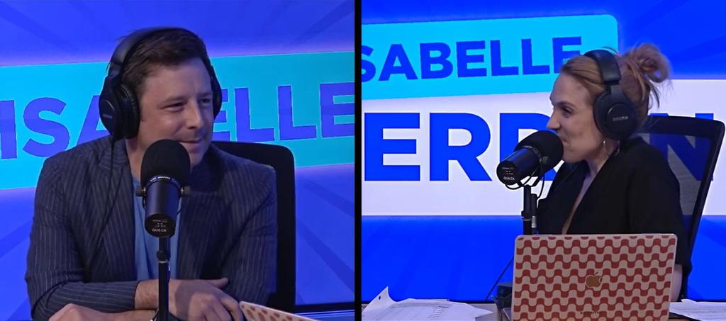 Capture vidéo QUB Pierre-Olivier Zappa en entrevue avec Isabelle Perron