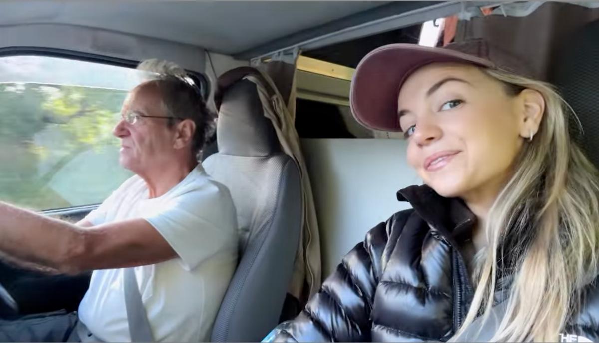 Ludivine Reding et son grand-père