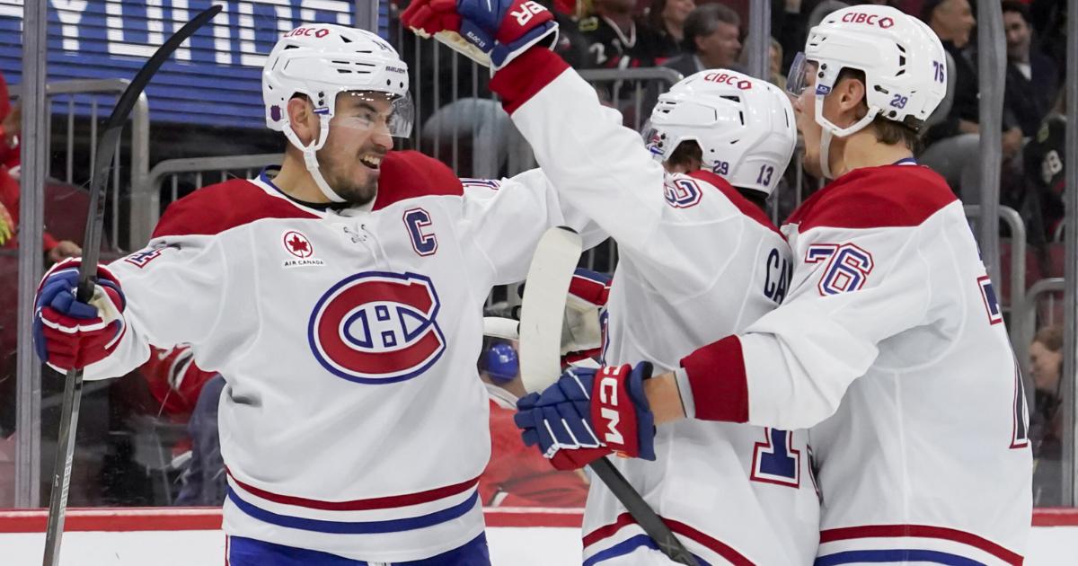 Zachary Bolduc, Cole Caufield et Nick Suzuki