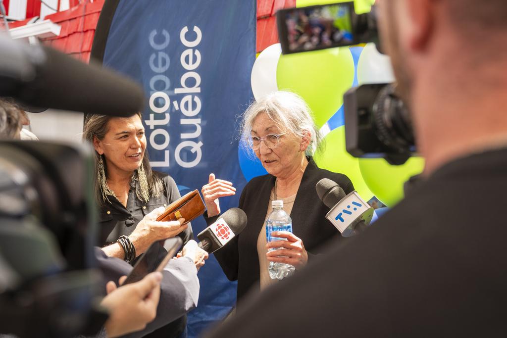Louise Vollant, gagnante d'un lot de 2 millions au Québec Max