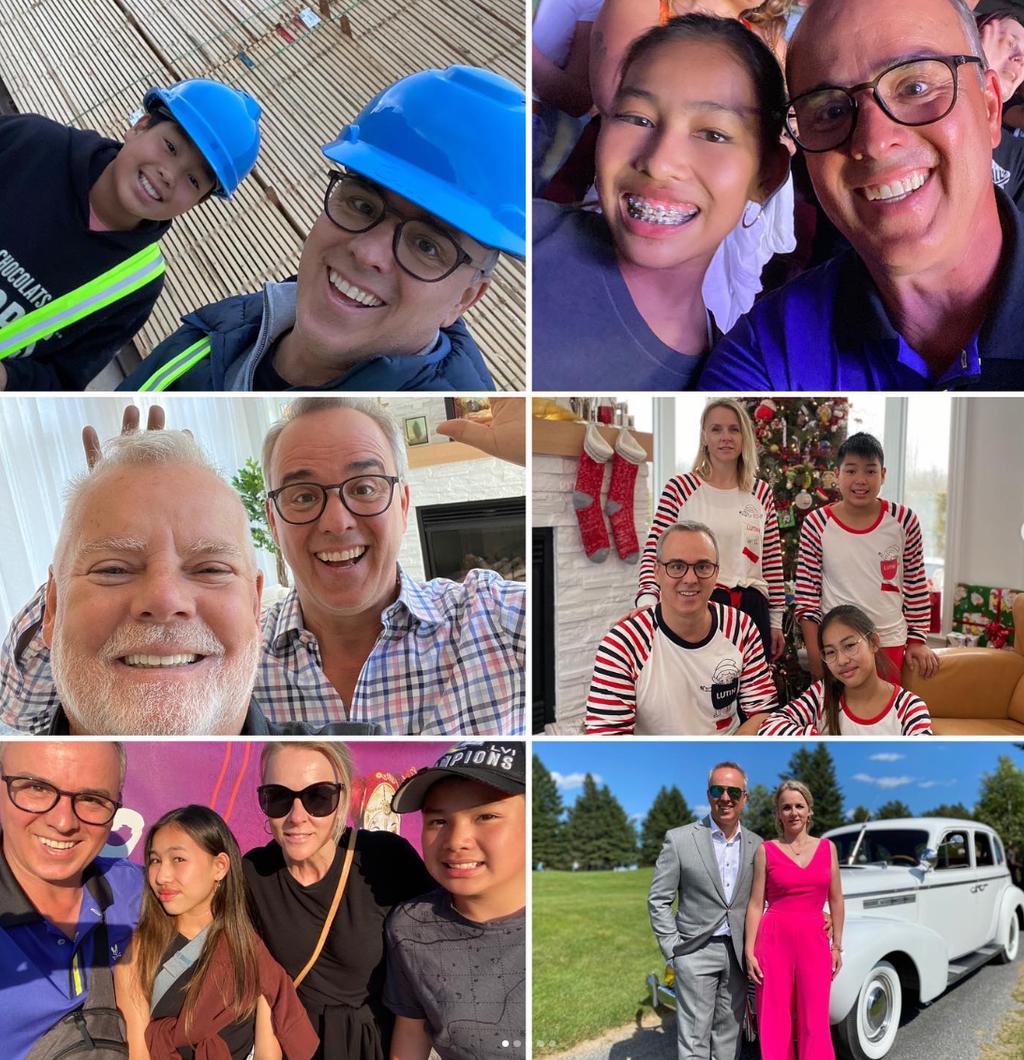 Gino Chouinard et sa famille