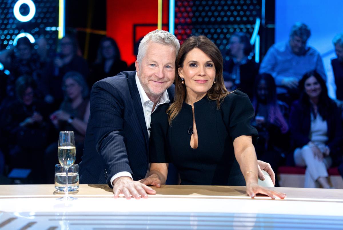 André Robitaille et Julie Perreault à Les enfants de la télé