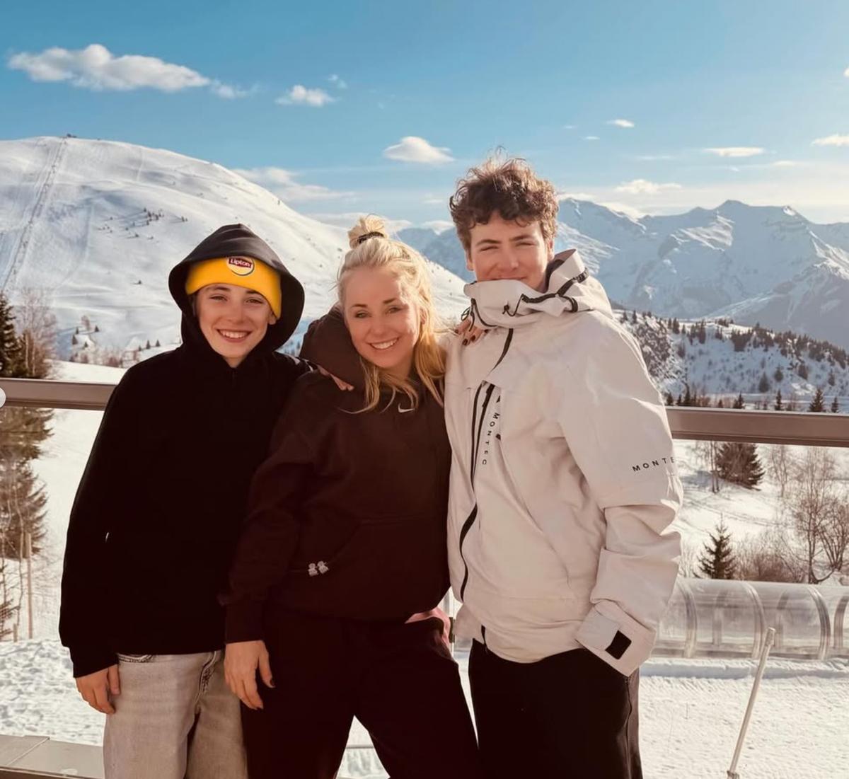 Mariloup Wolfe avec ses garçons