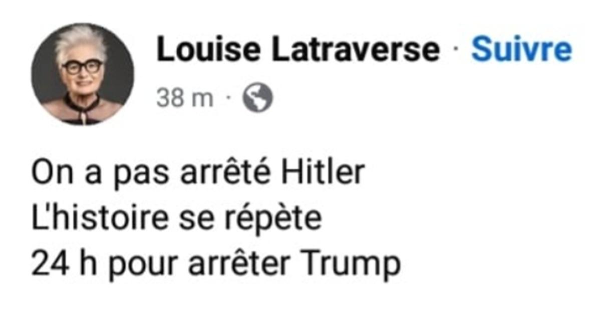 Louise Latraverse supprime une publication controversée