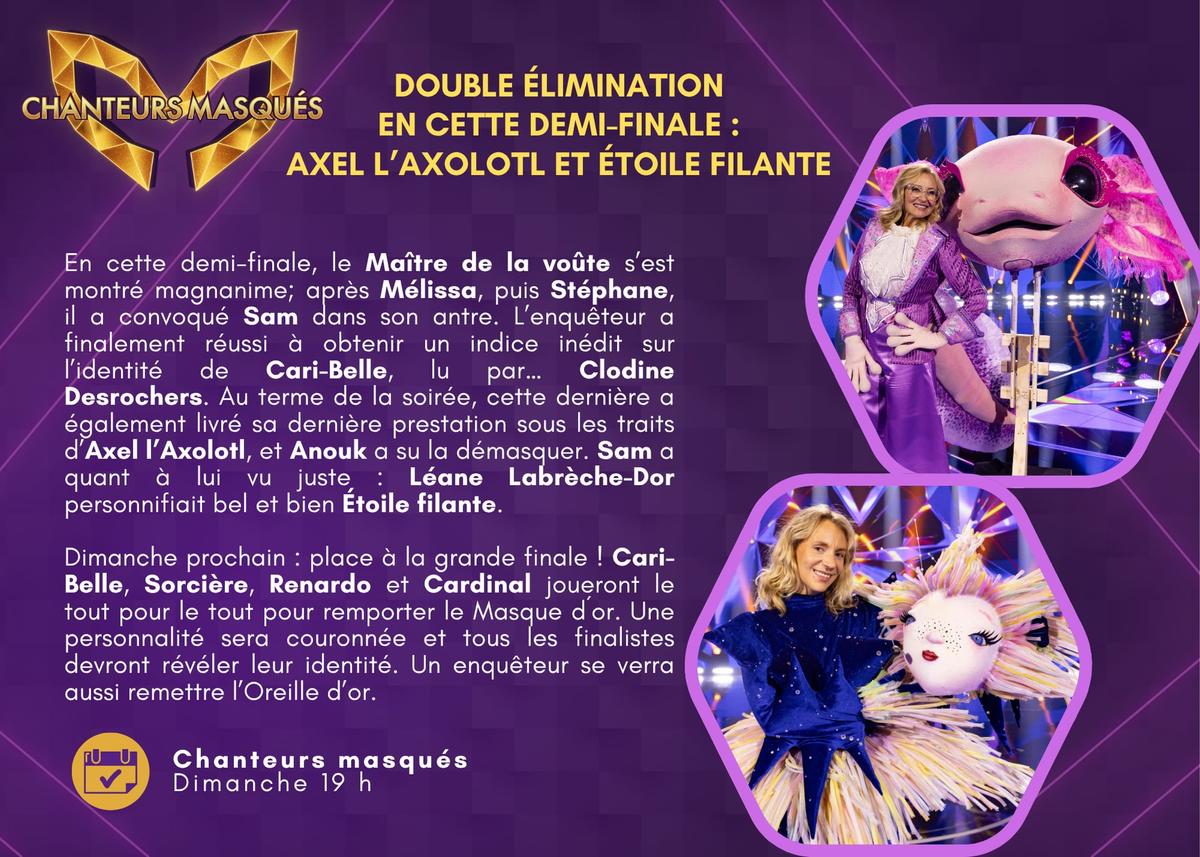 Message chanteurs masqués