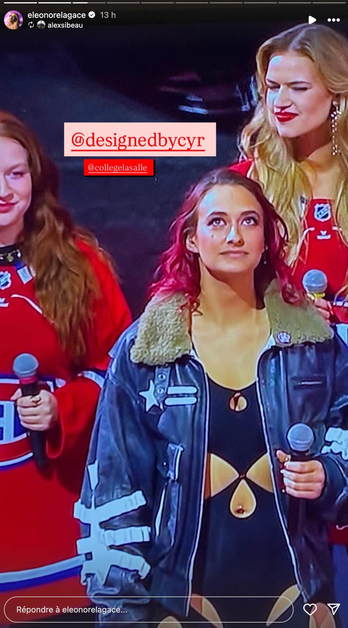 Éléonore Lagacé au Centre Bell
