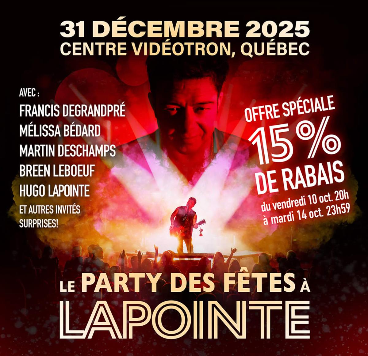 Affiche Éric Lapointe
