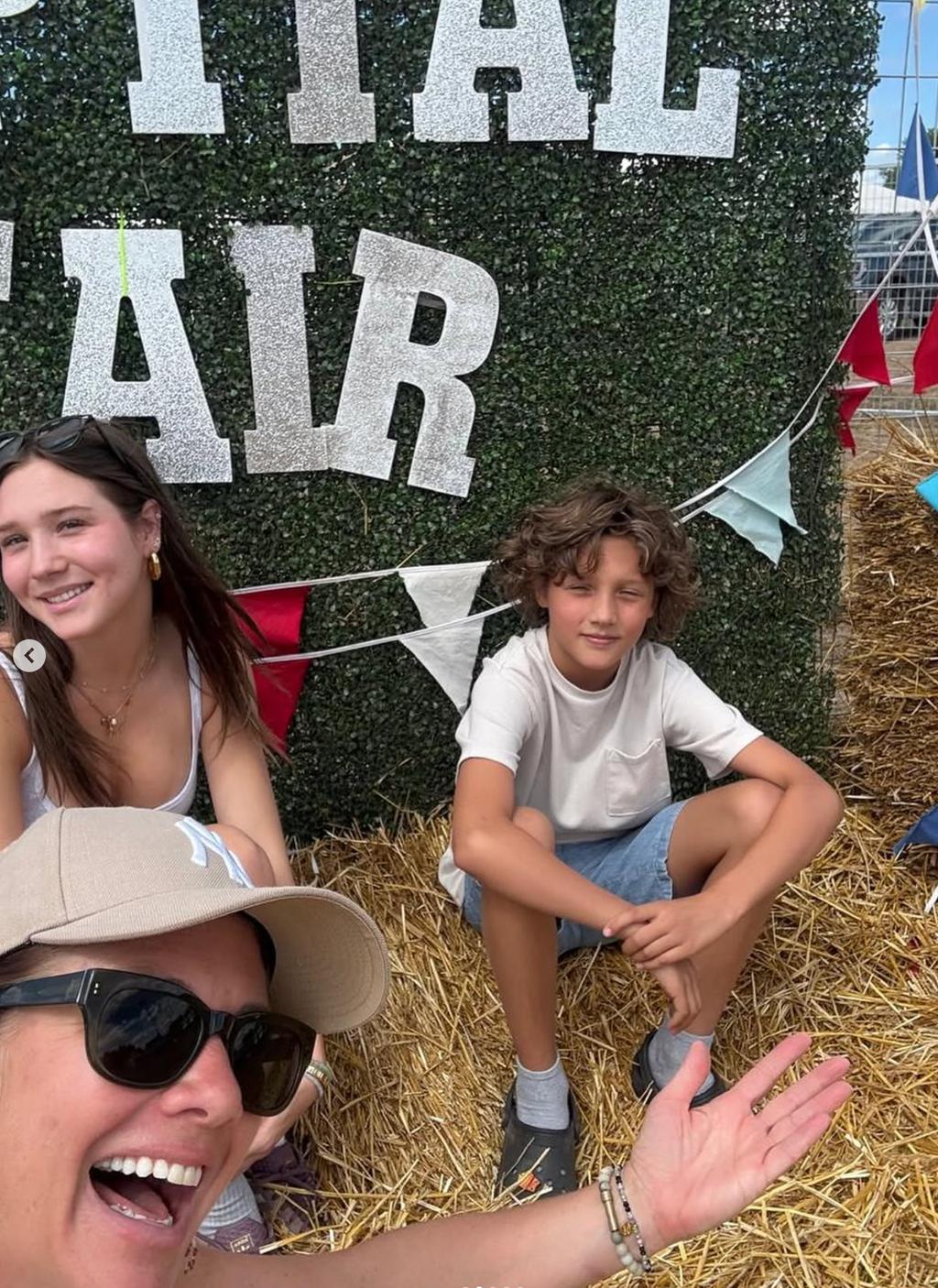 Sophie Grégoire avec ses enfants