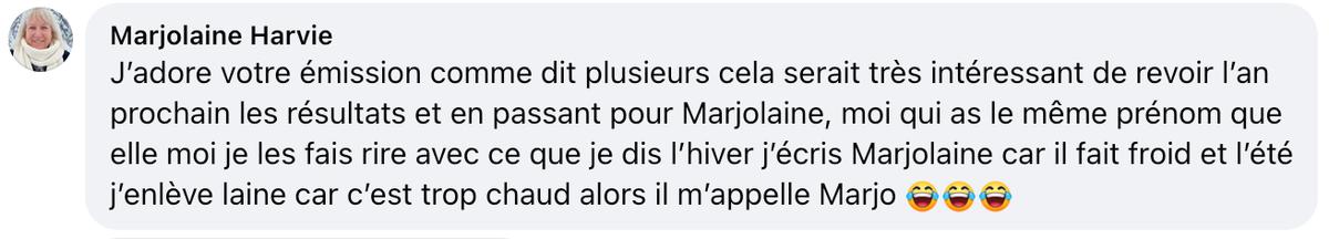 Capture d'écran Facebook