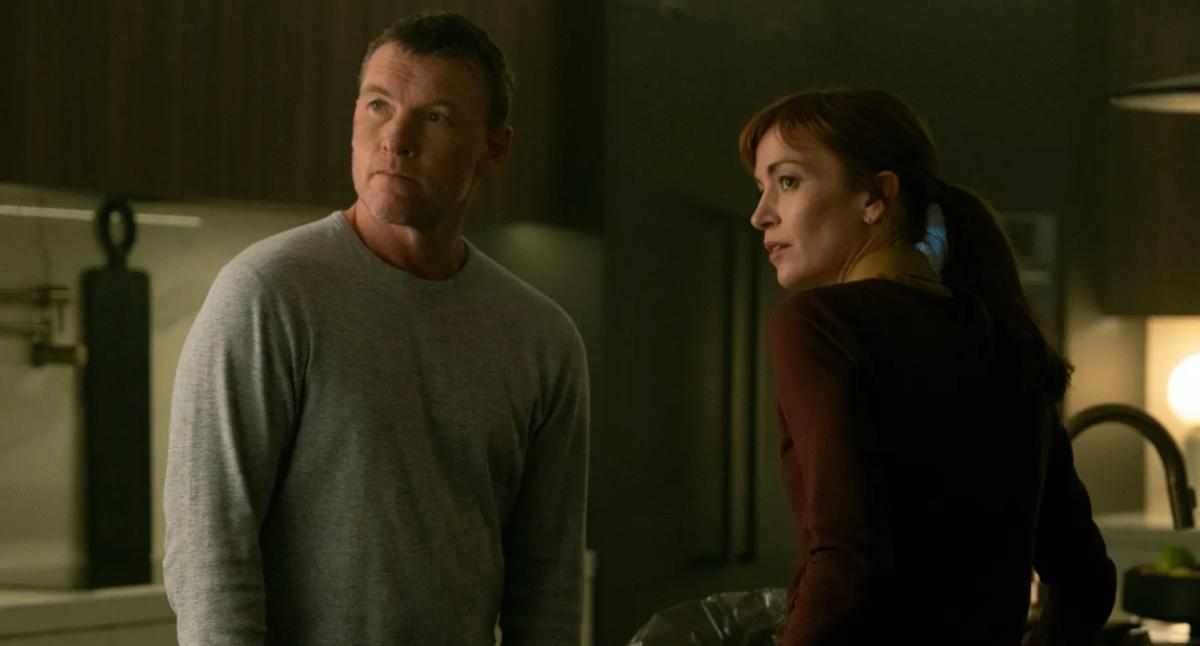 Sam Worthington et Britt Lower