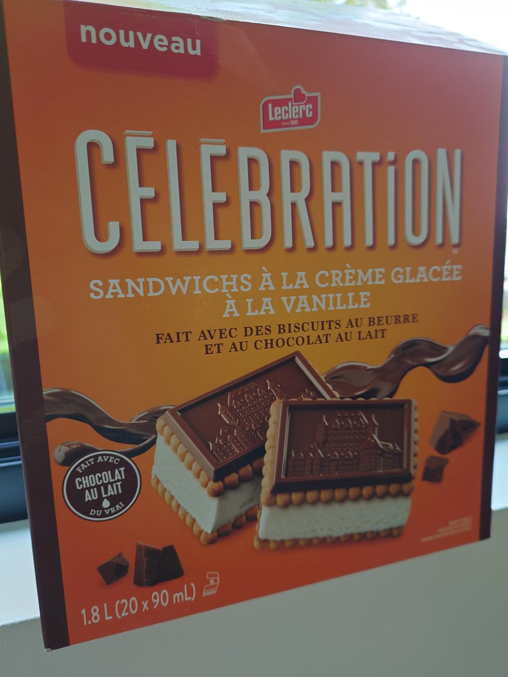 Sandwich à la crème glacée Célébration