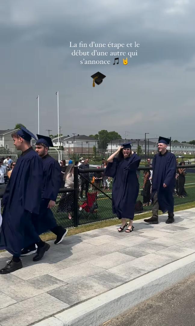 Mia Tinayre à sa graduation