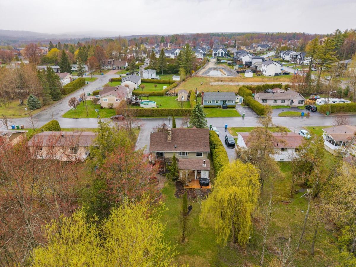 Vue aérienne du quartier et de son environnement